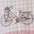 Geschirrtuch "Fahrrad" kariert