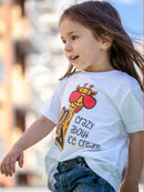 T-Shirt "Verrückt nach Schokoeis"