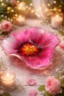 Handgefertigte Dekoschale aus Epoxidharz – Blütenform