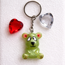Bunte Bärchen-Schlüsselanhänger aus Resin
