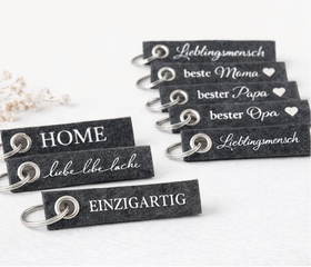 Schlüsselanhänger aus Filz