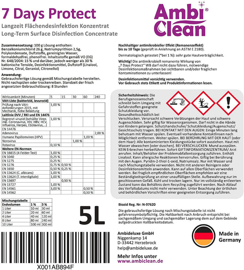 "7 Days Protect" Desinfektionsmittel