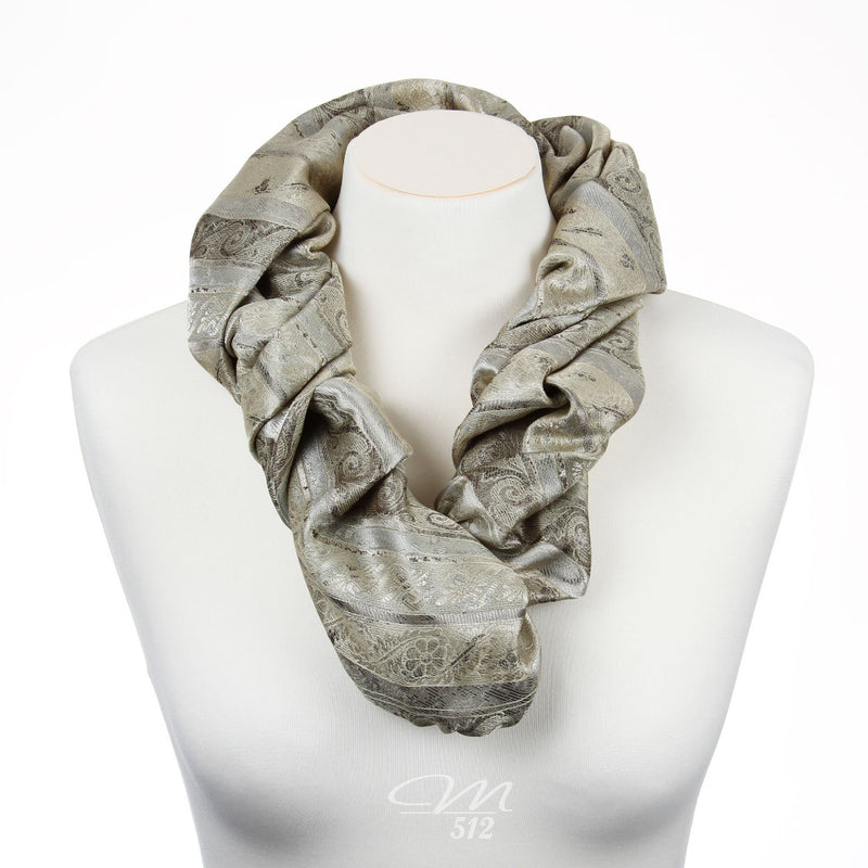 Collierschal "Royal" Grau-Beige