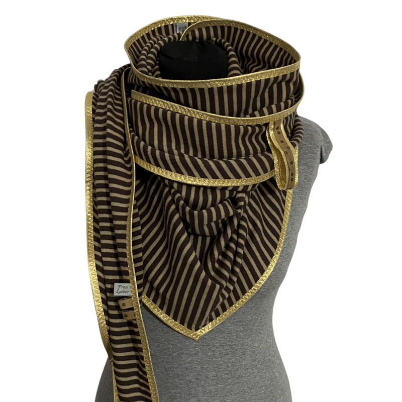 Dreieckstuch "Streifen Gold"