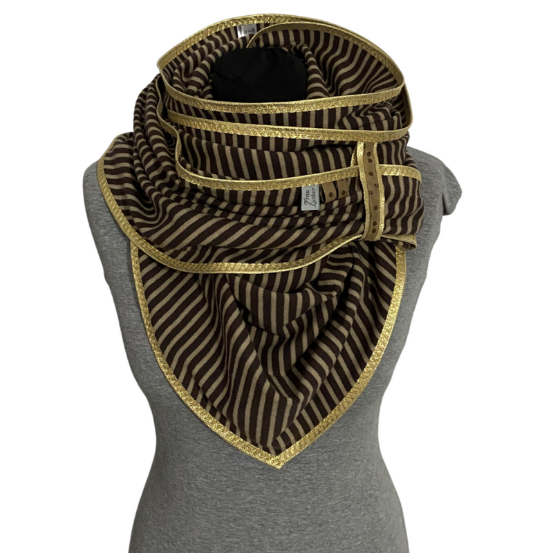 Dreieckstuch "Streifen Gold"