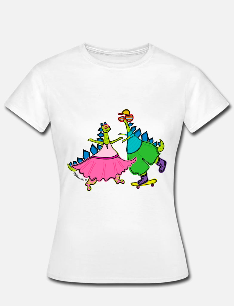 Damen T-Shirt "Dinosaurier"