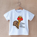 T-Shirt "Verrückt nach Schokoeis"