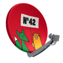 Satellitenschüssel "Hausnummer"