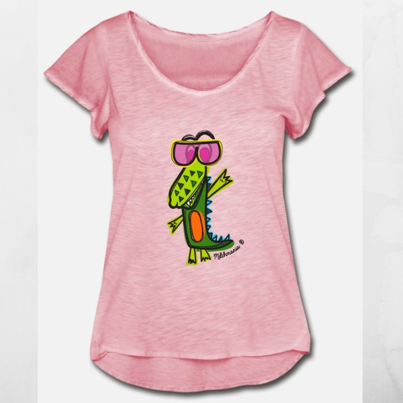 Damen T-Shirt "Krokodil"