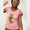 Damen T-Shirt "Krokodil"