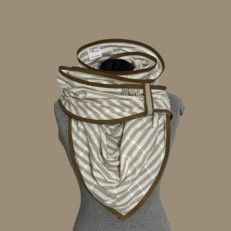 Dreieckstuch "Streifen Beige"