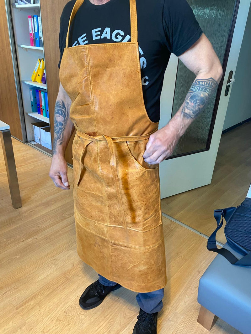 Grillschürze Leder