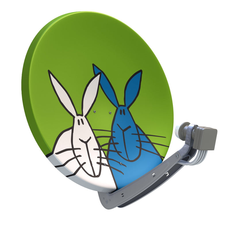 Satellitenschüssel "Hasen"