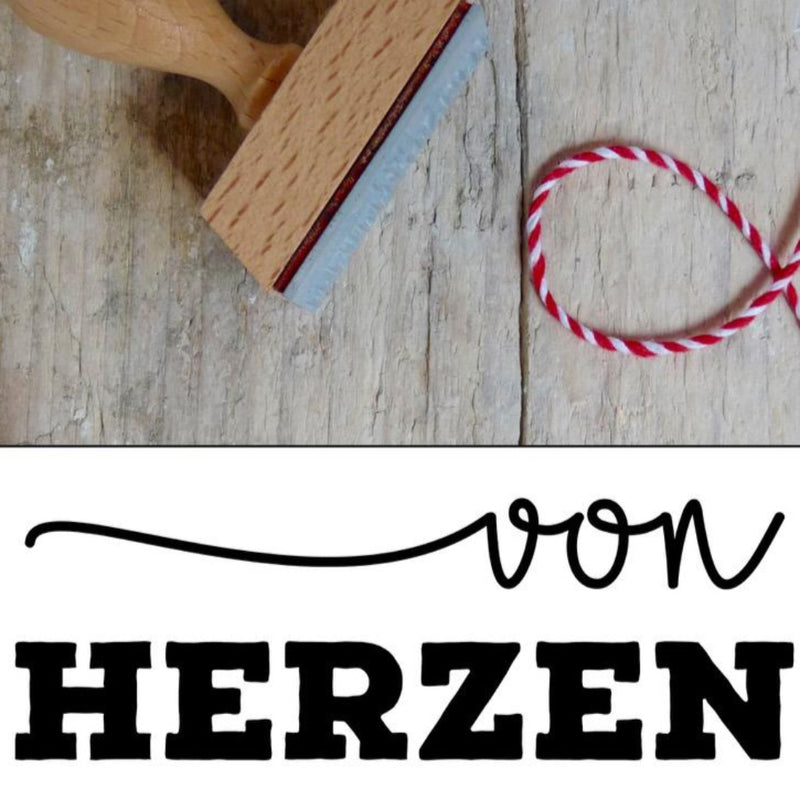 Stempel "von Herzen"