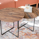 Beistelltisch "Nußbaum" schwarz